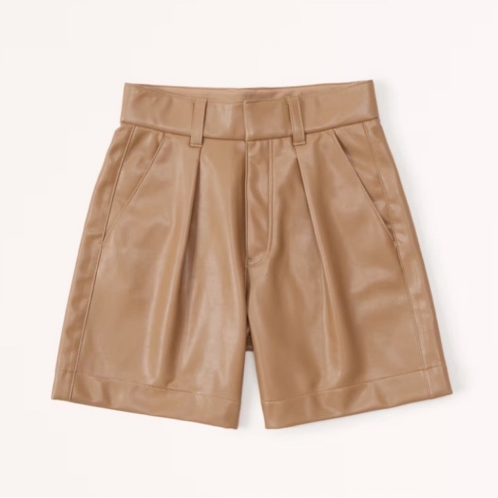 Vegan Leather Shorts